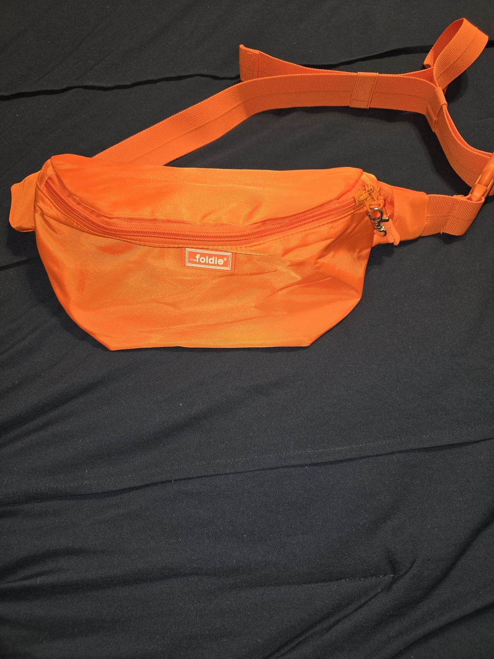 The Foldie Anti-Theft Orange Crossbody / Fanny Pack NWOT